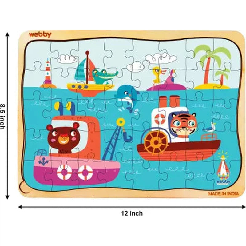 The Kiddy Ocean Wooden Jigsaw Puzzle, 40pcs