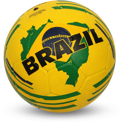 Nivia Football Size 5 Country Colour Moulded Brasil (11-13 Years)