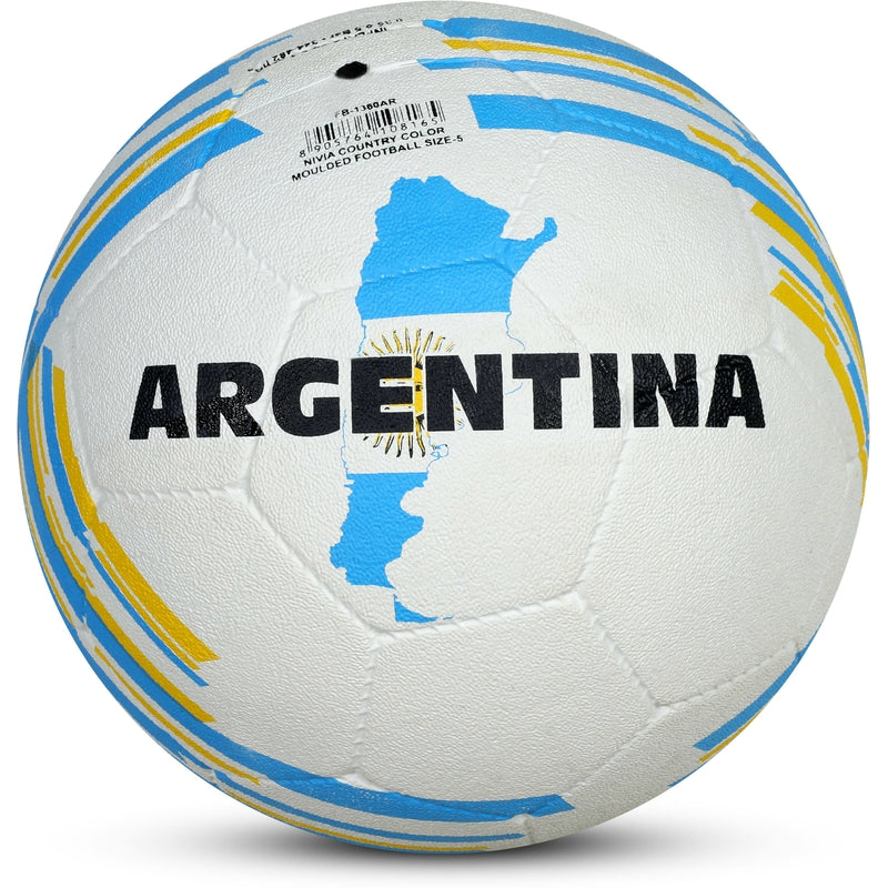 Nivia Football Size 5 Country Colour Moulded Argentina (11-13 Years)