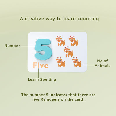 Maths Learning Kit | Learn Math & Counting with Flashcards and Numbers | Wooden Arithmetic Interactive Educational Fun Activity Kit for Kids Ages 3 and Up (Multicolor)