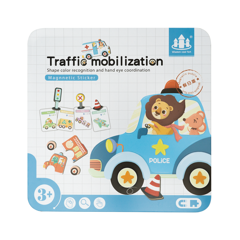 Traffic Mobilization Magnetic Sticker Puzzle