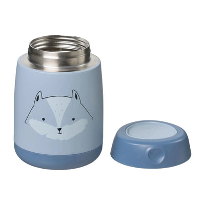 Insulated Mini Food Jar 210ml Friendly fox Blue