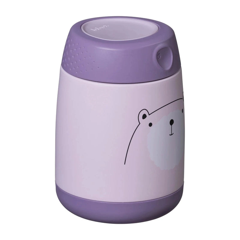 Insulated Mini Food Jar 210ml Bear Hugs Purple