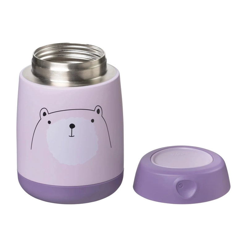 Insulated Mini Food Jar 210ml Bear Hugs Purple