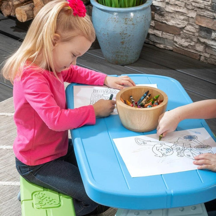 STEP2 Sun & Shade Picnic Table with Umbrella (1-7 Years)
