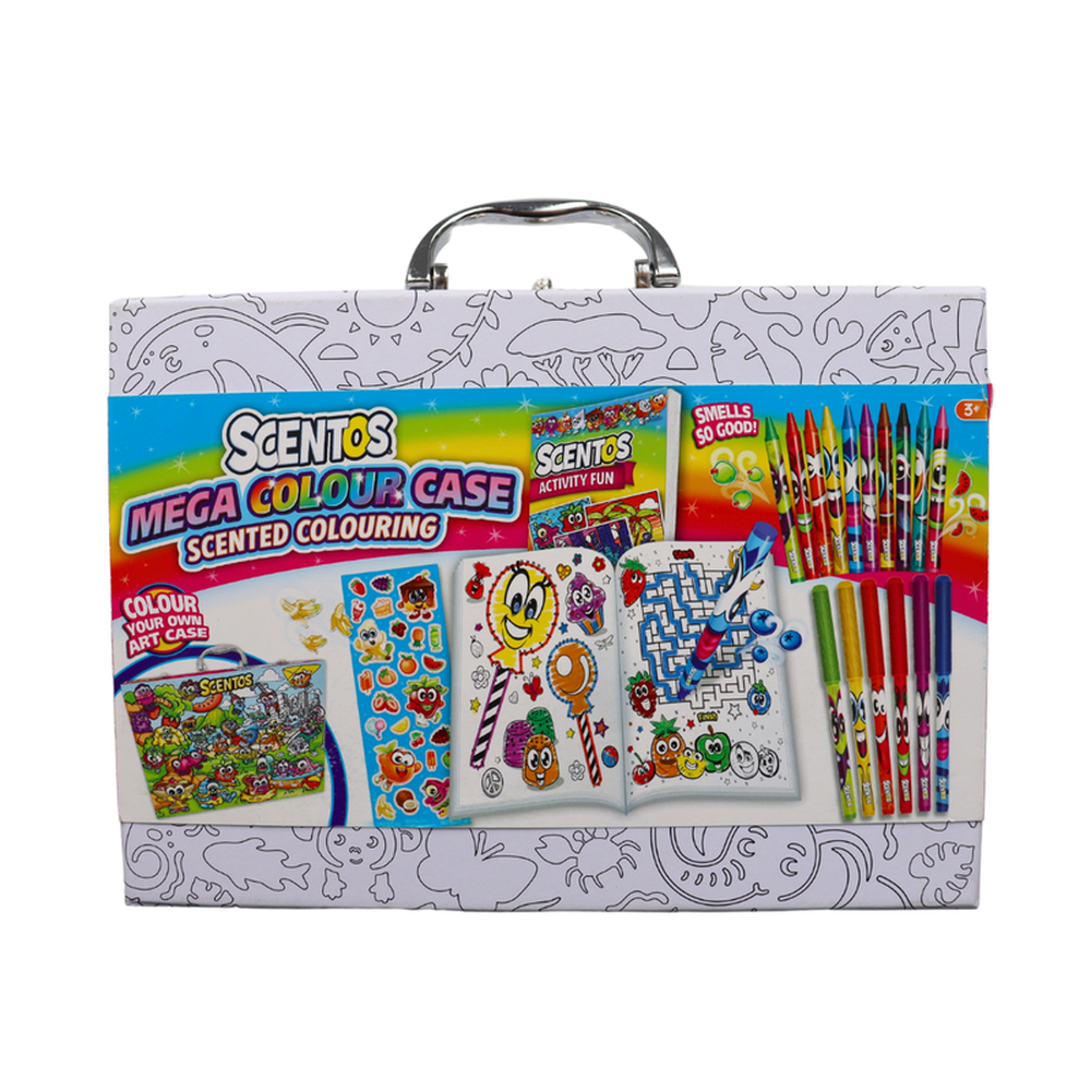 Scentos Colour-In Mini Case Mega Colouring Set (3-12 Years)