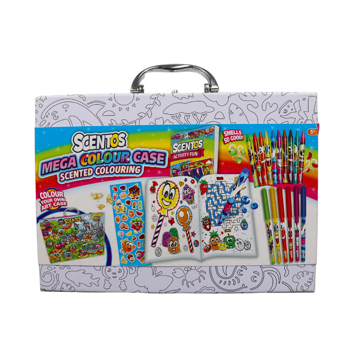 Scentos Colour-In Mini Case Mega Colouring Set (3-12 Years)