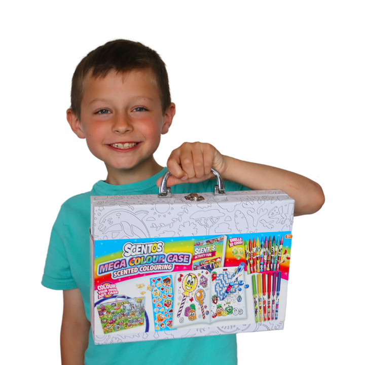 Scentos Colour-In Mini Case Mega Colouring Set (3-12 Years)