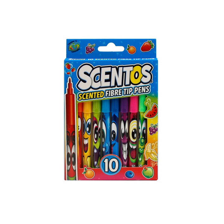 Scentos 10 Fibre Tip Pens