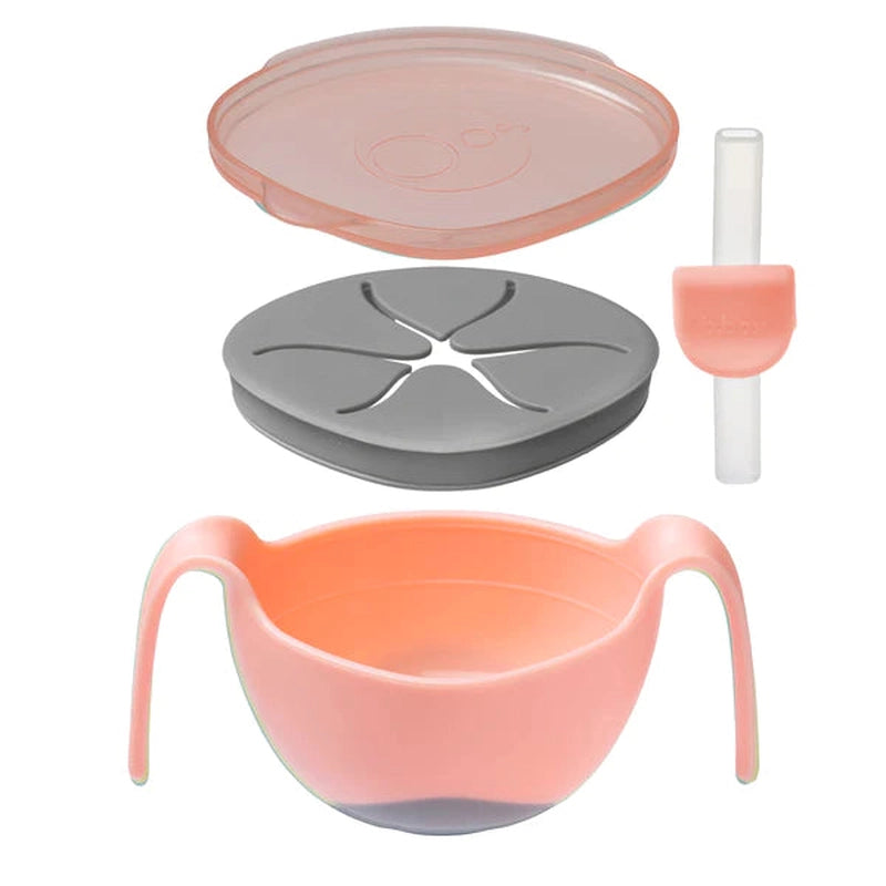 Bowl and Straw Set Tutti Fruiti Light Pink