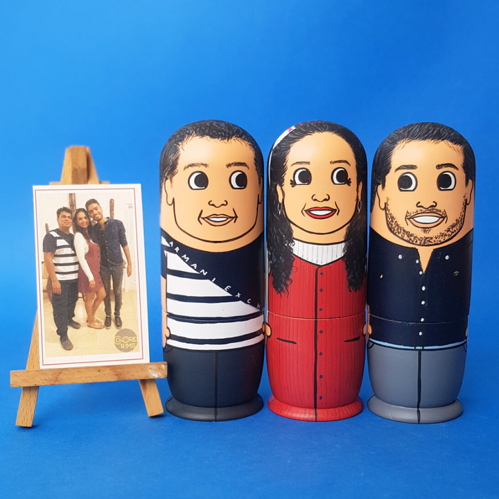 Personalised Wooden Companion Dolls (Set of 3) - COD Not Available