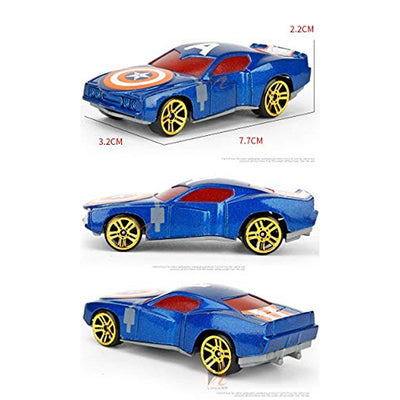 Super Hero Theme Diecast Metal Toy car for Kids- Set of 6