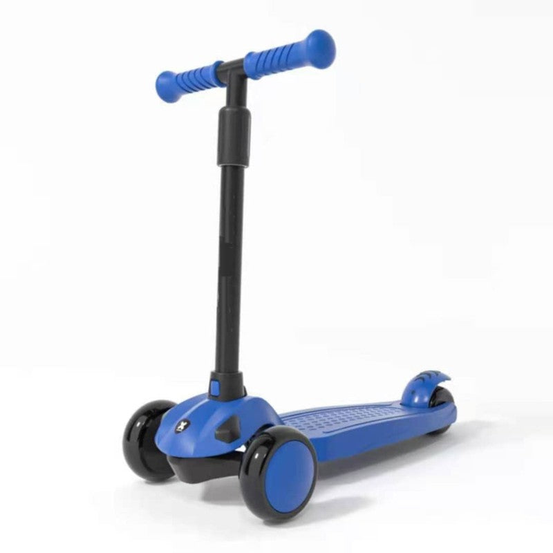 Height Adjustable and Kick 3 Wheels Scooter - Blue