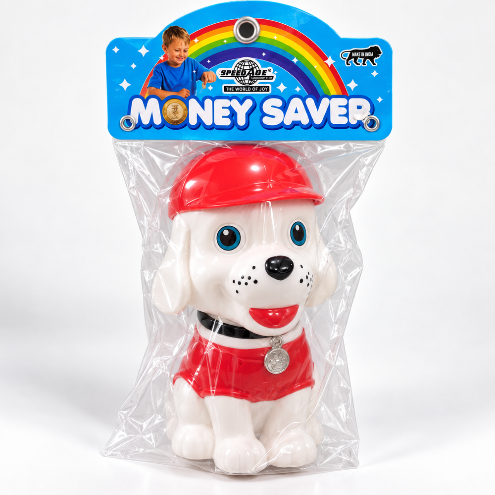 Speedage Dollar Money Bank | Cute Puppy Shaped Coin Saving Piggy Bank for Kids | Money Saving Toy