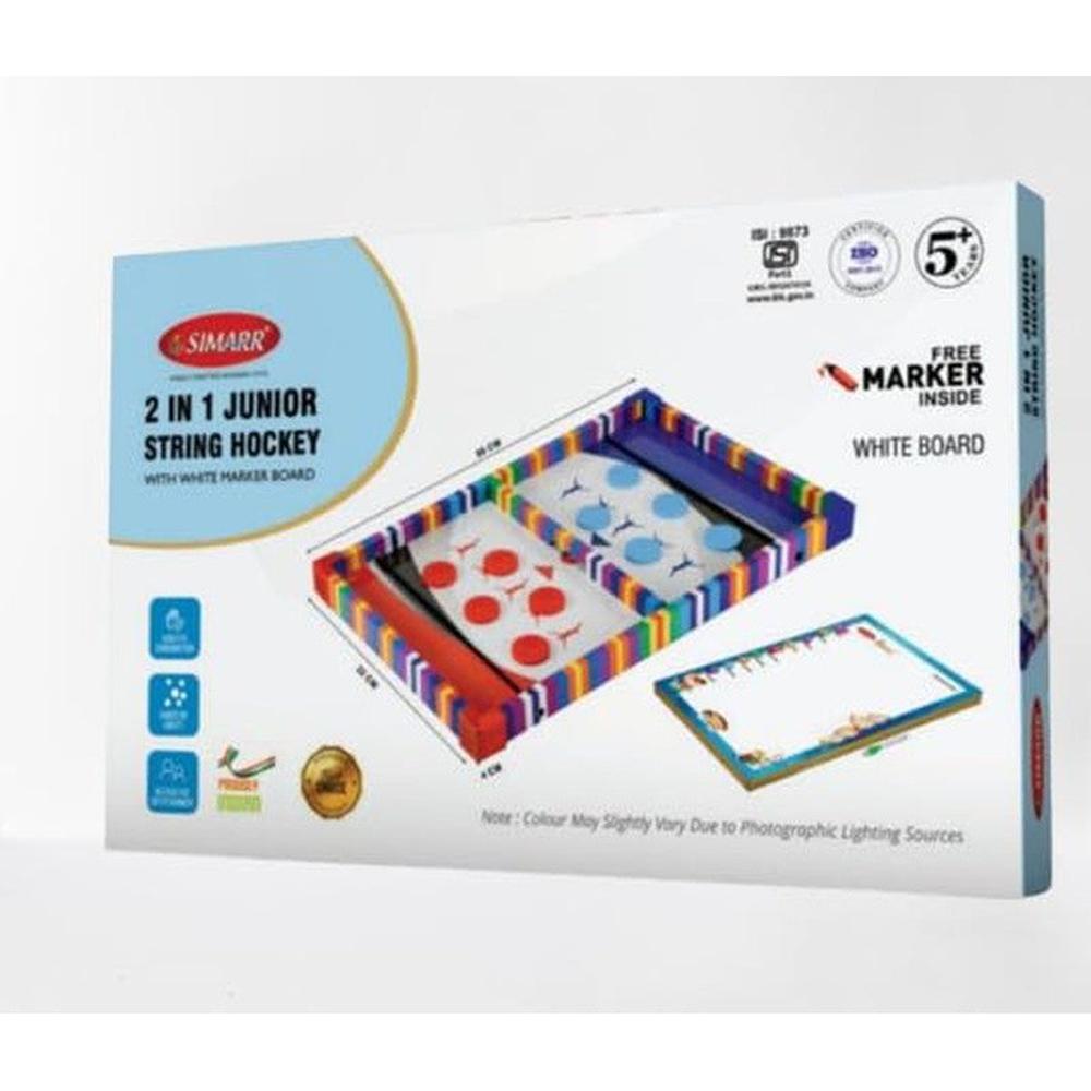 Simarr 2 in 1 Junior String Hockey with White Marker Board- 50 cm (5-9 Years)