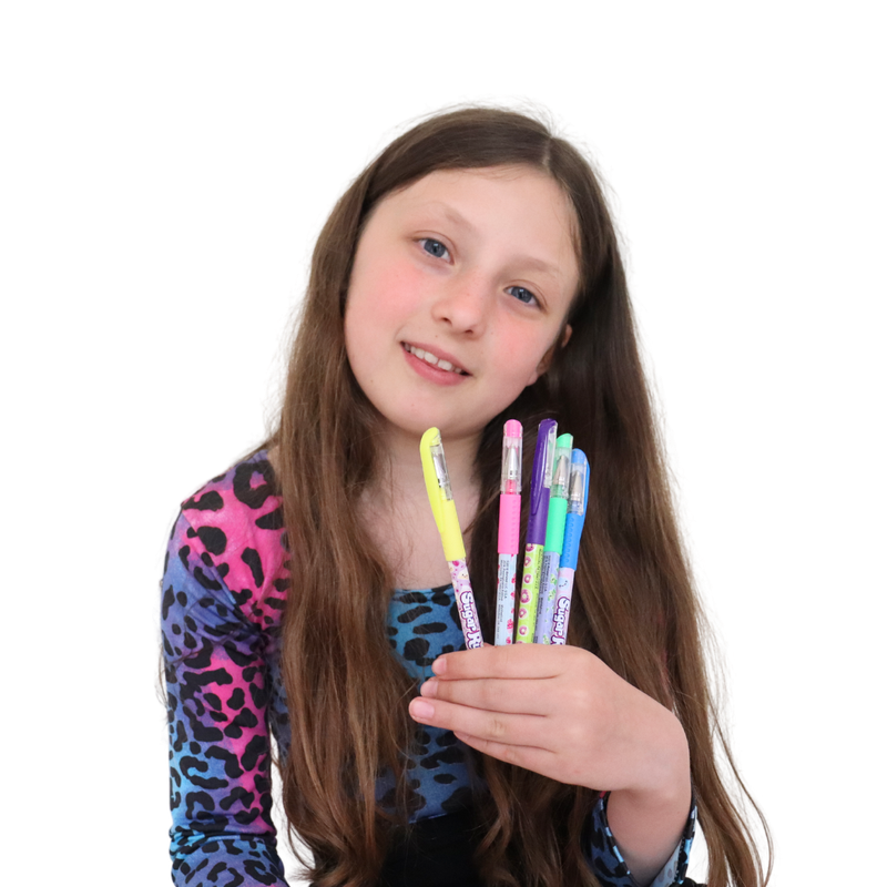 Sugar Rush Scented Neon Gel Pens- Pack of 5