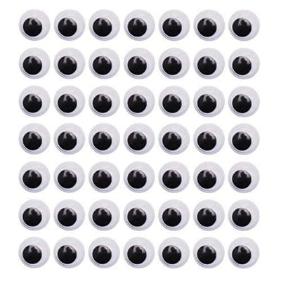 Pack of 100 Googly Eyes, Wiggle Eyes and Moving Eyes (Idea for Arts & Crafts)