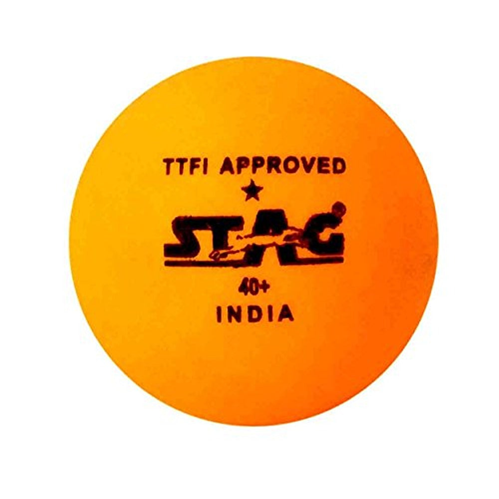 STAG ICONIC One Star Table Tennis Ball Pack of 6 (Orange)