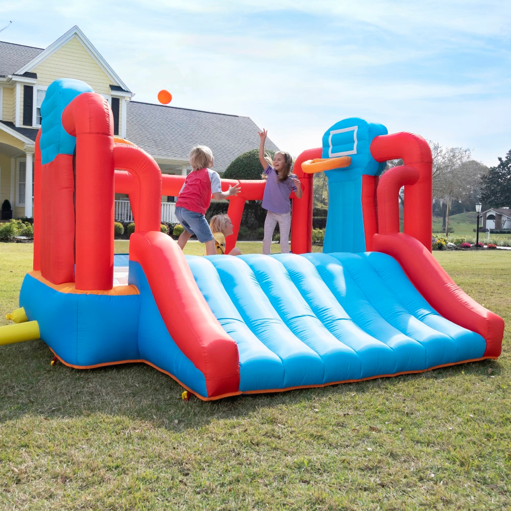 Max Sports Full Court Basketball ‘n Slide Bouncer With Extra Heavy Duty Blower (COD Not Available)