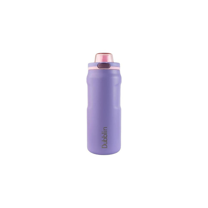 Dubblin Modern Insulated Stainless Steel Water Bottle - 1000ml | Keeps Water Hot & Cold - Lilac