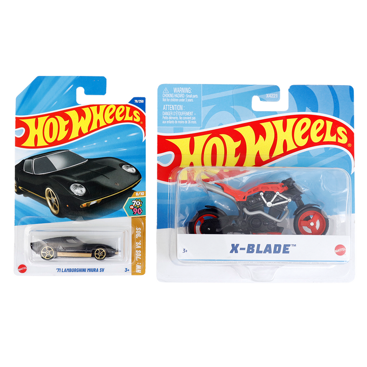 Set of 2 Hot wheels [HW 419] - '71 Lamborghini Miura SV, X-Blade