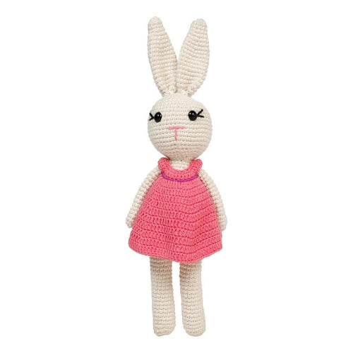 Little Ginnie Bunny Crochet Soft Toy | Handmade & Washable Crochet Doll