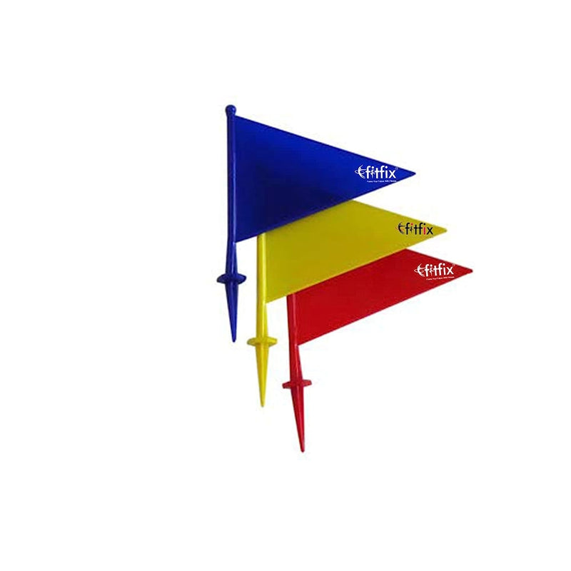 Fitfix Boundary Flag for Marking (Set of 10) - Assorted Colors