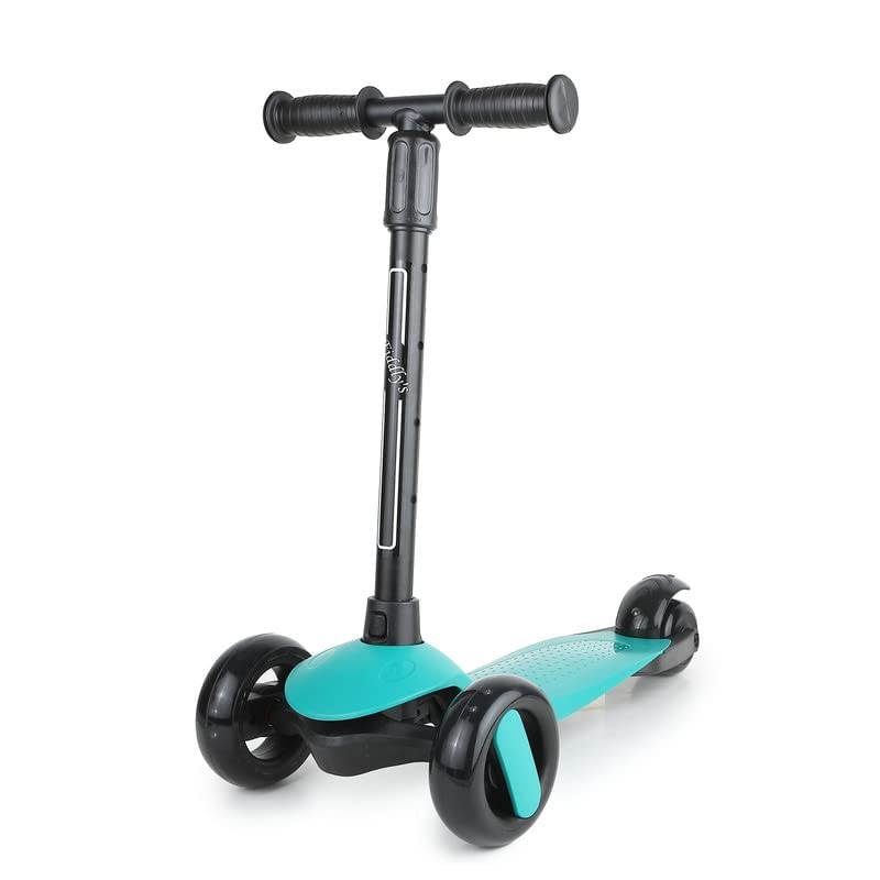 Height Adjustable and Kick 3 Wheels Scooter - Green