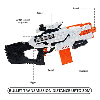 Soft Bullet Toy Gun for Kids with 24pcs Bullets