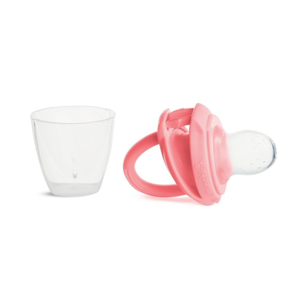 Munchkin Silicone Baby Food Feeder | Mess-Free Self-Feeding for Babies | BPA-Free | Gentle on Gums