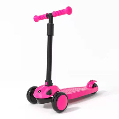 Height Adjustable and Kick 3 Wheels Scooter - Pink