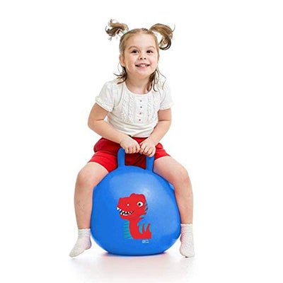 Sit and Bounce Rubber Hop Jumping & Bouncing Ball (Size 56cm / 22 Inch, Multicolour)