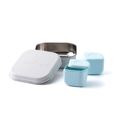 Snow Aqua Grow Bento with 2 Silipods Lunch Box