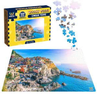 Wooden Cinque Terre Jigsaw Puzzle,1000 Pieces