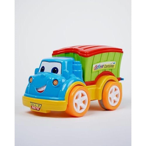 UA Toys Friction Powered Cartoon Container Toy Truck - Green