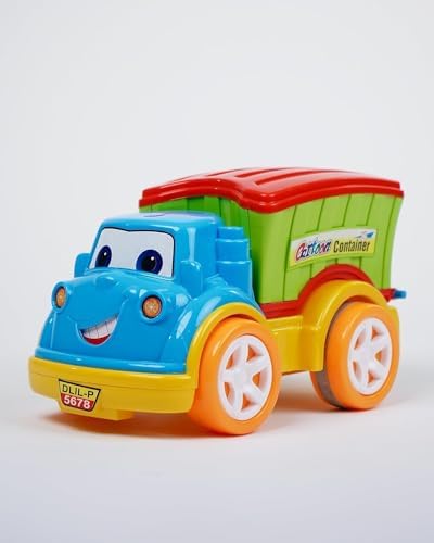 UA Toys Friction Powered Cartoon Container Toy Truck - Green
