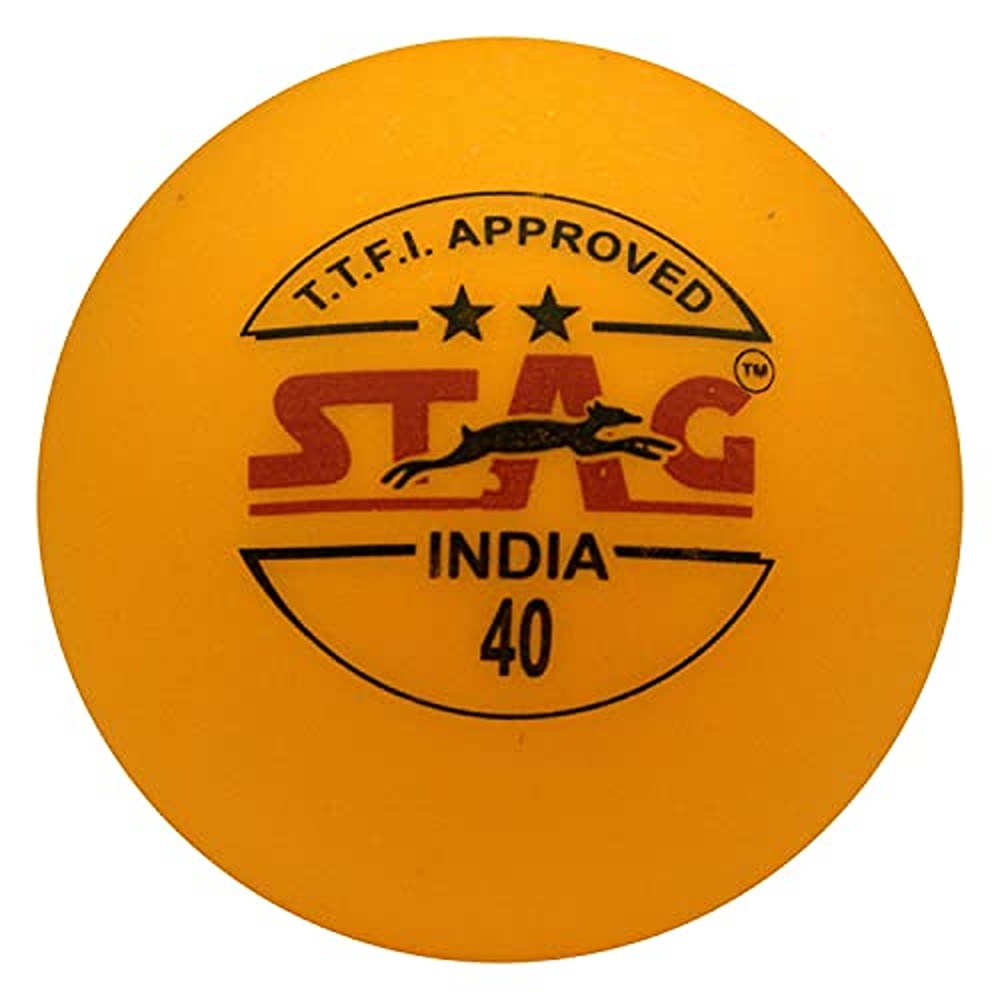 STAG ICONIC 2 Star Table Tennis Balls Pack of 3 (Orange)