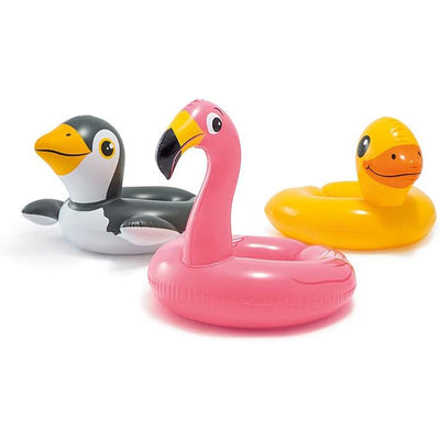 Flamingo Inflatable Split Swim Ring Swimming Pool For Kids | Multicolor