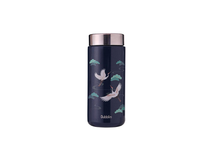 Dubblin Little Insulated Stainless Steel Water Bottle - 200ml | Keeps Water Hot & Cold - Dark Blue