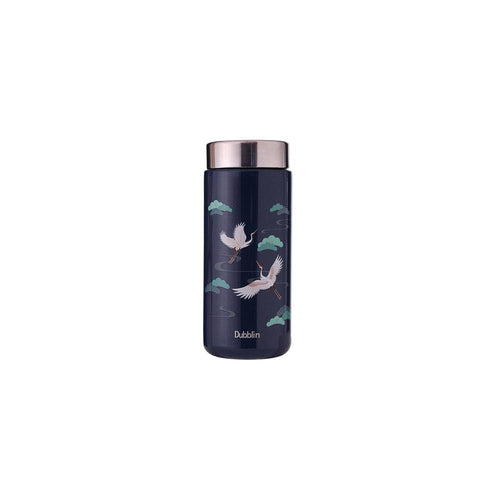 Dubblin Little Insulated Stainless Steel Water Bottle - 200ml | Keeps Water Hot & Cold - Dark Blue