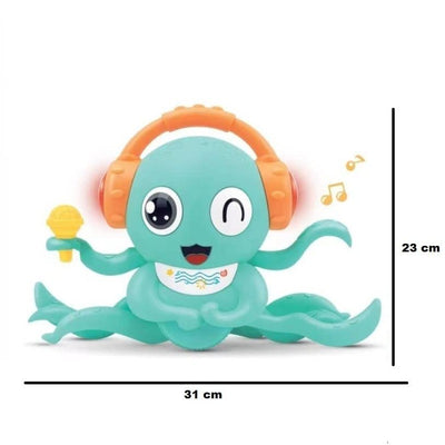 Octopus Crawling Toy with Music and LED Light