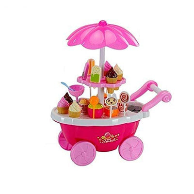 Ice Cream Play Cart Kitchen Set with Lights And Music Features