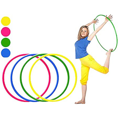 Fitfix Collapsible Hula Hoop With Hoop Huggie (91.4 cm) - Exercise Ring for Fitness | (Collapsible Colour)