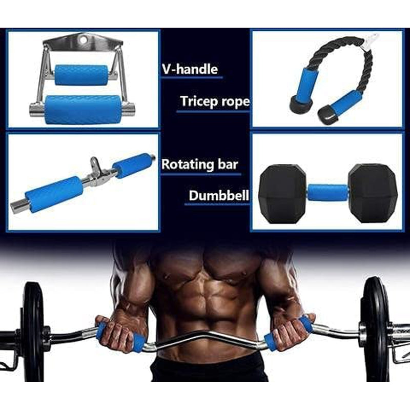 Fitfix Thick Bar Grips Turns Barbell | Dumbbell and Kettlebell Into Grip for Fat Bar Training