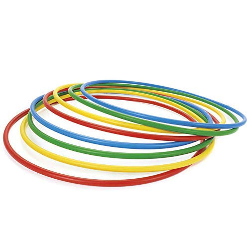 Fitfix Welded Hula Hoop Exercise Ring | Hula Hoop for Kids Includes Free Hoop Huggies for Each Hoop (45 cm Diameter) -  Assorted Color