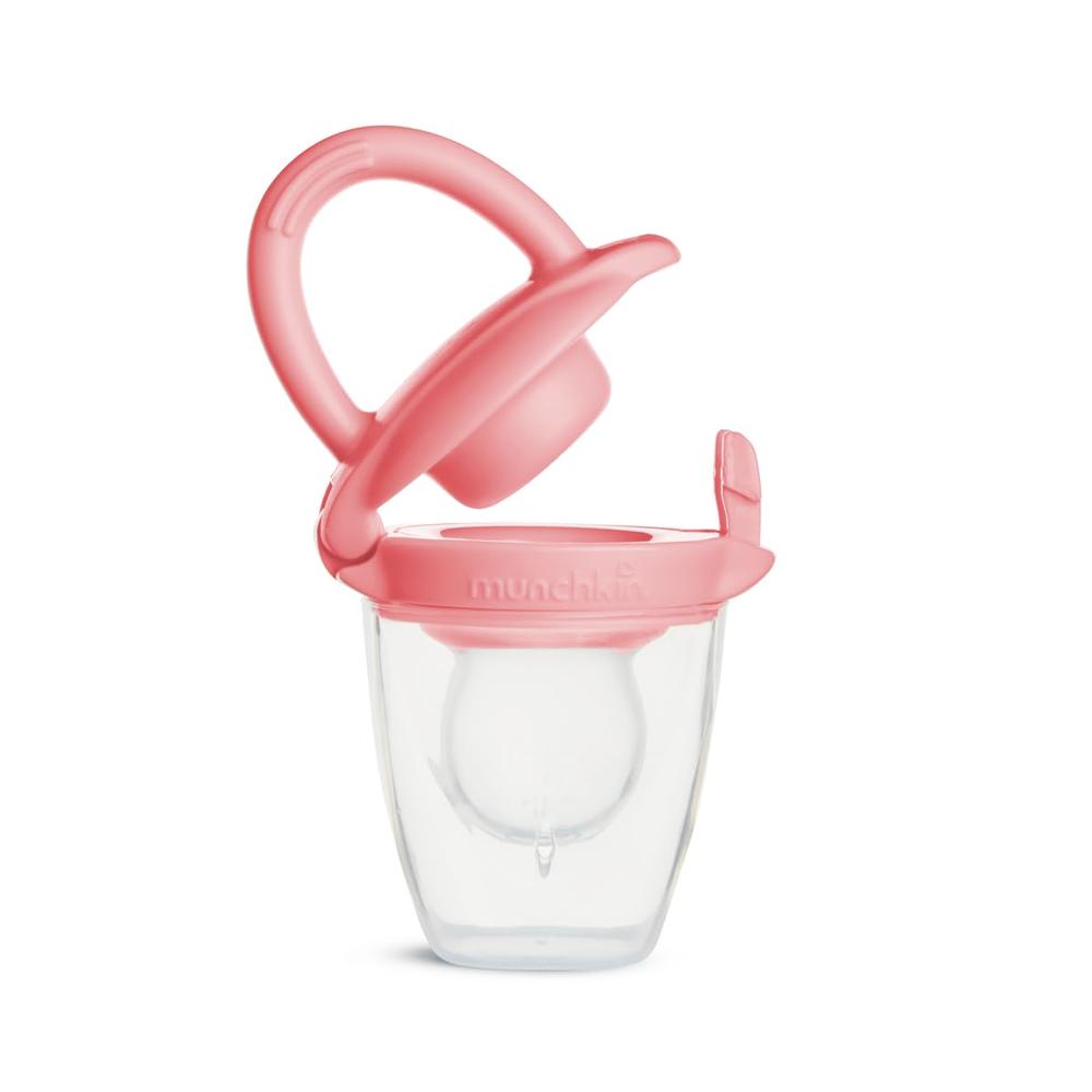 Munchkin Silicone Baby Food Feeder | Mess-Free Self-Feeding for Babies | BPA-Free | Gentle on Gums