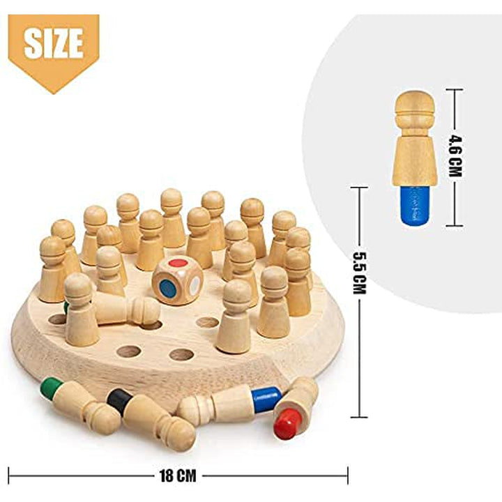 Wooden Colorful Memory Match Stick Game (Early Educational Toy)