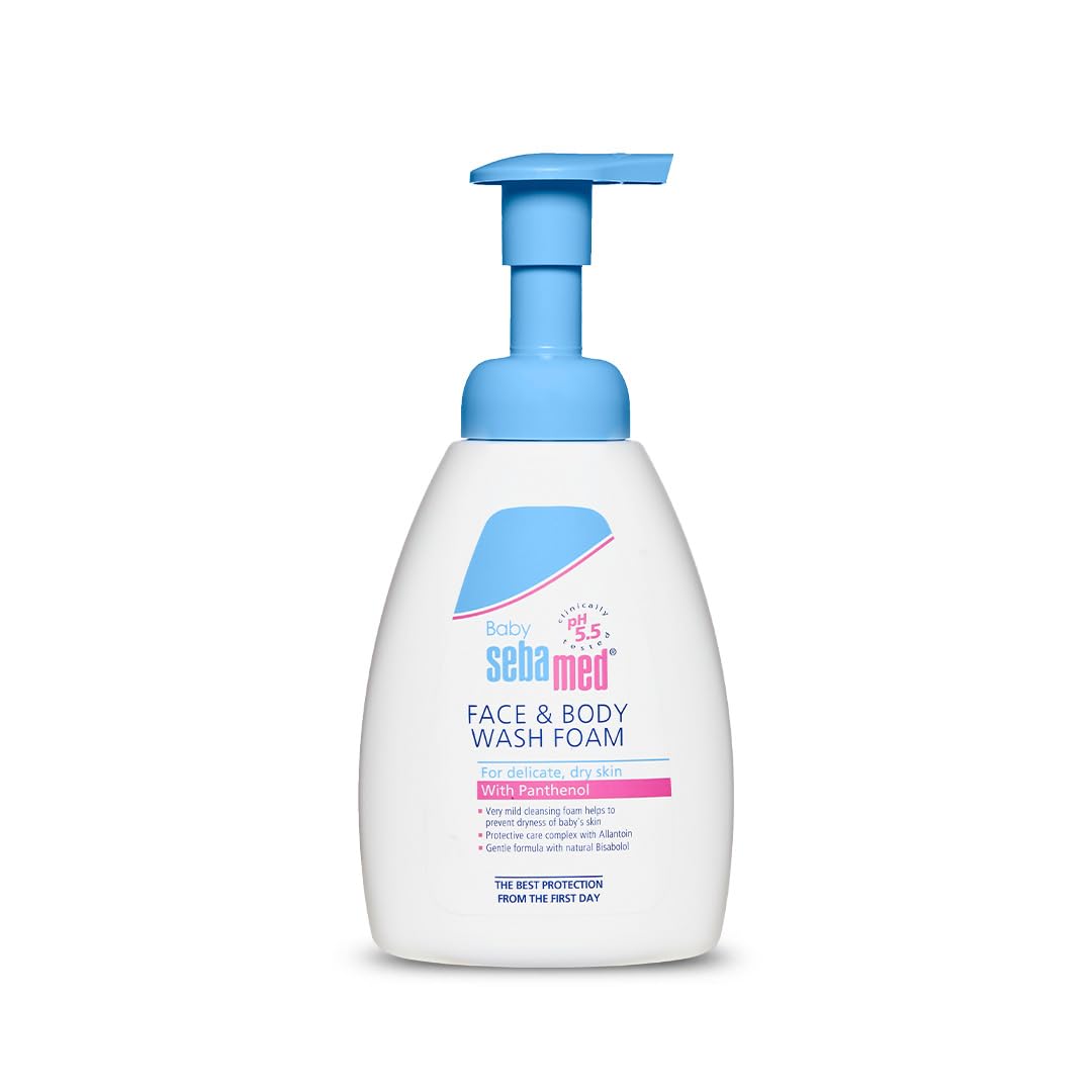 Sebamed Baby Face & Body Wash Foam | pH 5.5 |Ideal for face & body cleansing- 400 ml
