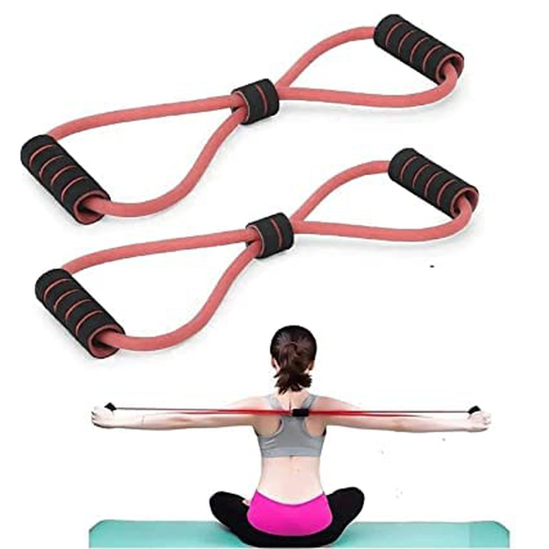 Fitfix Stretching Exercise Tube (Orange b) | Total Fitness Stretch Body Toning Rope