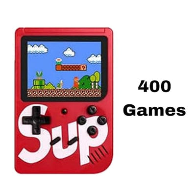 400 in 1 Retro Console Handheld Game with Rechargeable Battery & TV Connection Cable | 1 Player Game